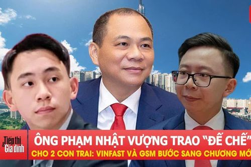 Tỷ phú Phạm Nhật Vượng trao 'đế chế' VinFast và GSM cho hai con trai