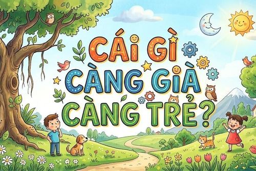 10 người thì 9 người trả lời sai câu đố: Cái gì càng già càng trẻ?