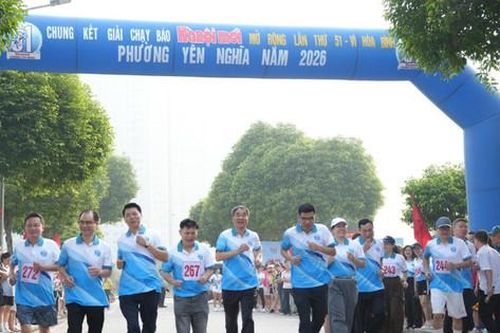 Yên Nghĩa sôi nổi Giải chạy Báo Hànộimới - Vì hòa bình