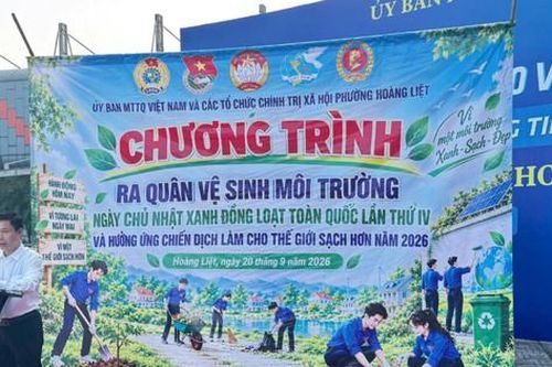 MTTQ phường Hoàng Liệt tiên phong xóa 'điểm nghẽn' môi trường
