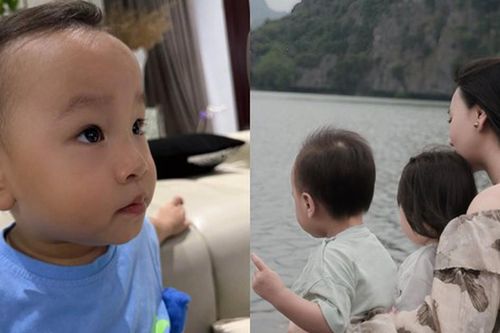 Con trai Phương Oanh như 'ông cụ non' ở tuổi lên 2