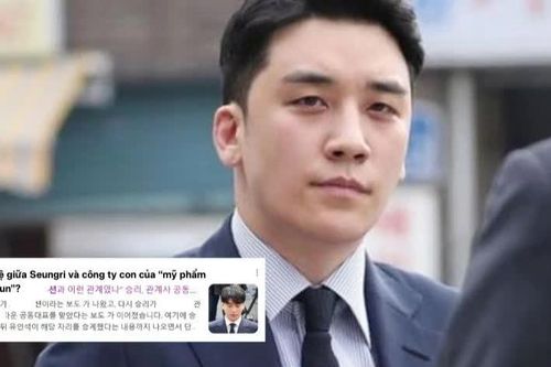 Knet tranh cãi vụ thương hiệu mỹ phẩm Hàn nổi tiếng từng có liên hệ với Seungri