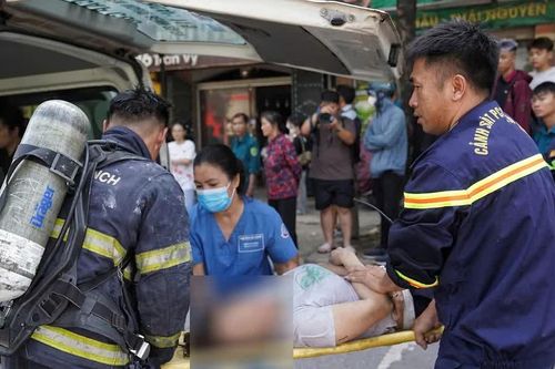 Hà Nội: Cháy nhà trên phố Trần Vỹ, 5 người được cứu kịp thời