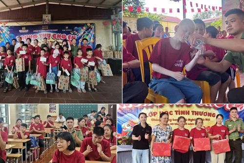 Trăng sớm ở lớp học tình thương chùa Hương Lan