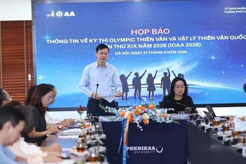 320 thí sinh tranh tài Kỳ thi Olympic Thiên văn và Vật lý thiên văn quốc tế 2026 tổ chức tại Hà Nội