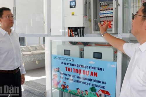 Lâm Đồng: Trường tiểu học Vĩnh Hảo tiếp nhận hệ thống điện mặt trời
