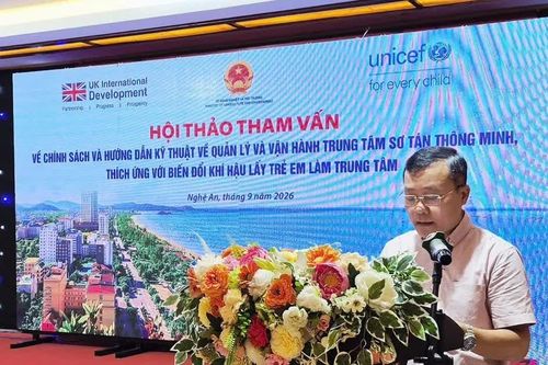 Vận hành Trung tâm sơ tán thông minh, thích ứng với biến đổi khí hậu
