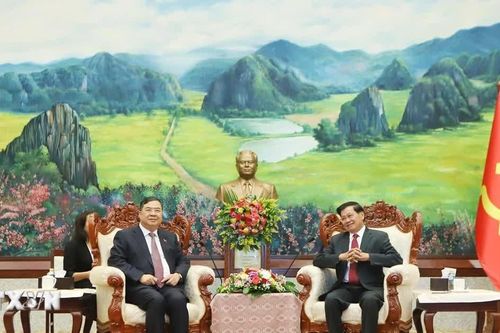 Phó Thủ tướng Thường trực Chính phủ Phạm Gia Túc thăm và làm việc tại Lào