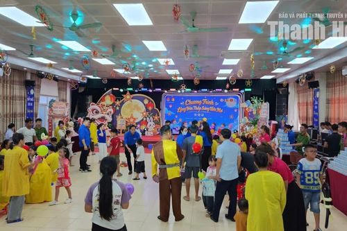 Rộn ràng không khí Trung thu tại Bệnh viện Nhi Thanh Hóa