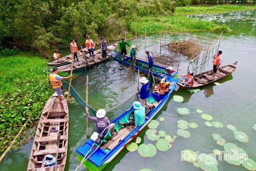 Cần nhân rộng du lịch sinh kế bền vững tại vùng đệm Vườn Quốc gia Tràm Chim