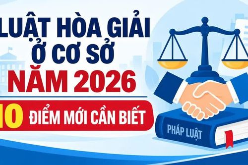 Infographic Luật Hòa giải ở cơ sở năm 2026: 10 điểm mới cần biết