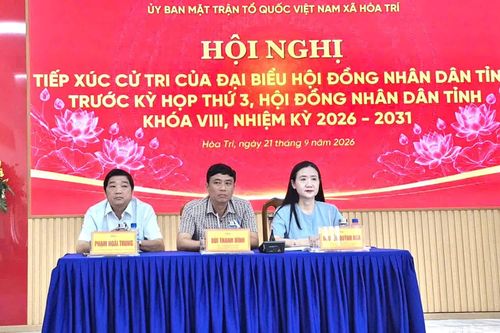 Đại biểu HĐND tỉnh Khánh Hòa tiếp xúc cử tri xã Hòa Trí