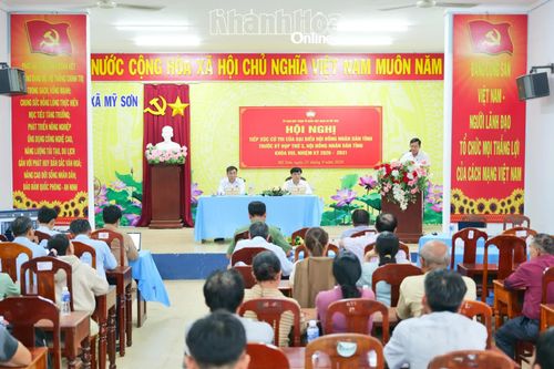 Đại biểu HĐND tỉnh Khánh Hòa tiếp xúc cử tri xã Mỹ Sơn