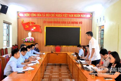Trung tâm Phục vụ hành chính công tỉnh làm việc với trung tâm phục vụ hành chính công xã Hưng Vũ và xã Bình Gia
