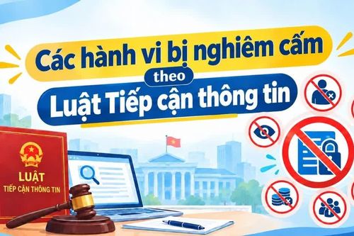 Các hành vi bị nghiêm cấm theo Luật Tiếp cận thông tin