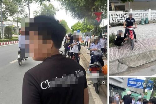 Công an Vĩnh Long xác minh vụ hai nhóm học sinh đánh nhau trước cổng trường