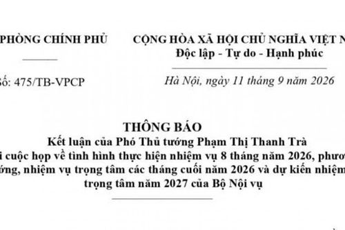Bộ Nội vụ được giao hoàn thành 10 cơ sở dữ liệu trước cuối năm