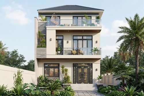 Chi phí xây nhà phố 3 tầng mái Nhật 60m² bao nhiêu?