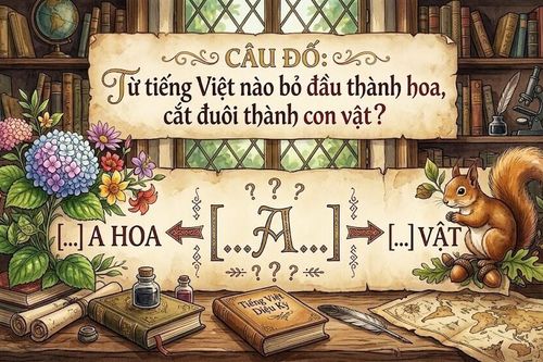 Thử thách trí tuệ: Từ tiếng Việt nào bỏ đầu thành hoa, cắt đuôi thành con vật?
