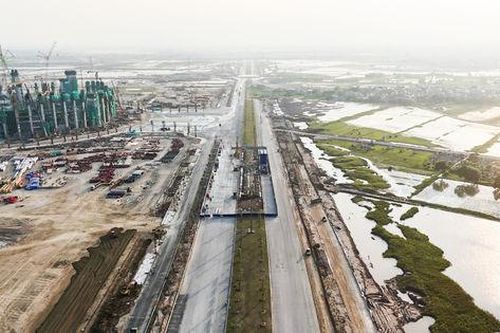 Đại lộ 120m dần hình thành, mở trục kết nối tới sân vận động 135.000 chỗ ở Hà Nội
