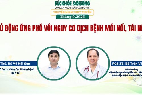 Truyền hình trực tuyến: 'Chủ động ứng phó với nguy cơ dịch bệnh mới nổi, tái nổi'