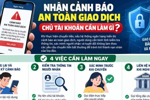 Cảnh báo an toàn giao dịch: Tuyệt đối không chuyển tiền vào 'tài khoản an toàn'