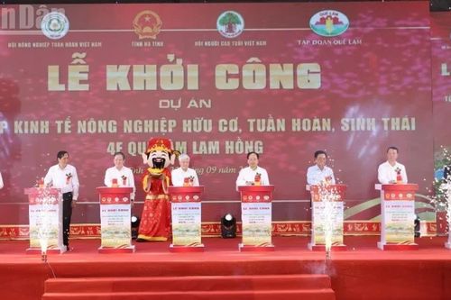 Khởi công Dự án Tổ hợp kinh tế nông nghiệp hữu cơ, tuần hoàn sinh thái 4F Quế Lâm Lam Hồng