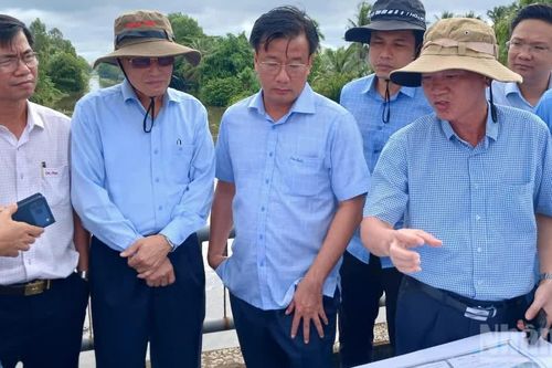 Khảo sát dự án chuyển nước ngọt về vùng ngọt hóa Gò Công