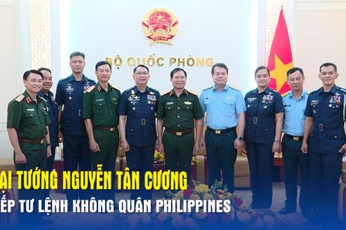 Đại tướng Nguyễn Tân Cương tiếp Tư lệnh Không quân Philippines