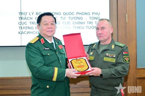 Việt Nam-Belarus tăng cường trao đổi kinh nghiệm giáo dục chính trị, tư tưởng trong Quân đội