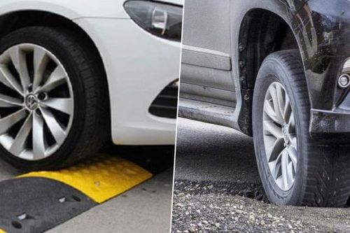 Có nên đạp phanh khi qua gờ giảm tốc hay ổ gà?