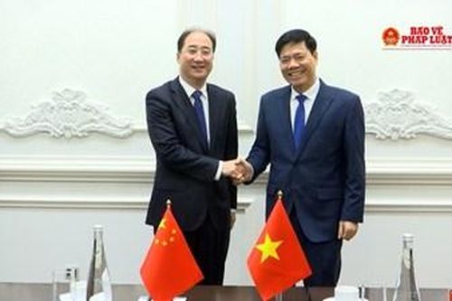 Đoàn đại biểu VKSND Trung Quốc chào xã giao lãnh đạo VKSND tối cao
