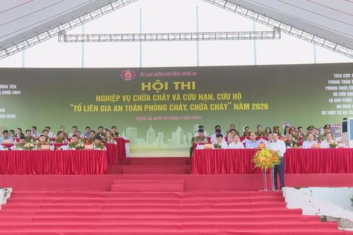 Nghệ An tổ chức Hội thi nghiệp vụ chữa cháy và cứu nạn, cứu hộ 'Tổ liên gia an toàn PCCC' năm 2026