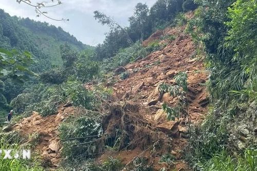 Lào Cai: Sạt lở trên 5.000m3 đất đá ở xã Tân Hợp, gần 40 hộ dân bị cô lập