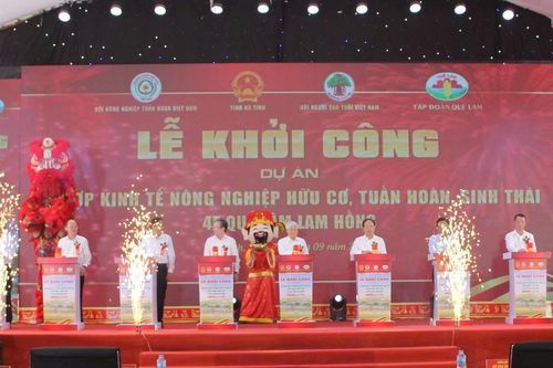 Hình thành trung tâm sản xuất, chế biến nông nghiệp hữu cơ công nghệ cao gần 1.300 tỷ đồng ở Hà Tĩnh