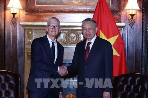 Tổng Bí thư, Chủ tịch nước Tô Lâm tiếp lãnh đạo Tập đoàn Apple và Boeing