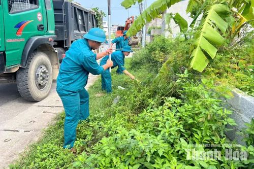 Thiệu Hóa tập trung vệ sinh môi trường, khắc phục hậu quả sau mưa lũ
