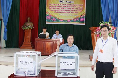 Bắc Ninh: Phường Lương Tài bốc thăm đất tái định cư cho 340 hộ dân phục vụ dự án sân bay Gia Bình