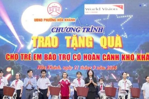 Hơn 178 triệu đồng hỗ trợ trẻ em khó khăn phường Hòa Khánh
