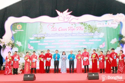 Đồng Nai sẽ tổ chức ‘Lễ cưới tập thể’ cho đoàn viên, người lao động khó khăn trong tháng 12-2026
