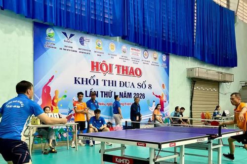 Hơn 100 vận động viên tham gia Hội thao Khối thi đua số 8 lần thứ I - 2026