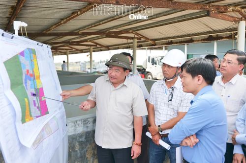 Phó Chủ tịch UBND tỉnh Trịnh Minh Hoàng kiểm tra tiến độ Dự án thành phần 1 Dự án Nhà máy điện hạt nhân Ninh Thuận 1