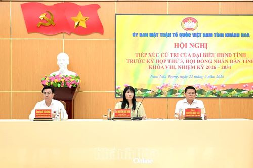 Đại biểu HĐND tỉnh tiếp xúc cử tri phường Nam Nha Trang