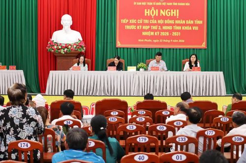 Đại biểu HĐND tỉnh Khánh Hòa tiếp xúc cử tri xã Ninh Phước