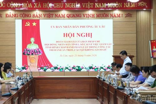 Ban Pháp chế HĐND tỉnh giám sát công tác thi hành án hình sự tại cộng đồng ở phường Âu Lâu