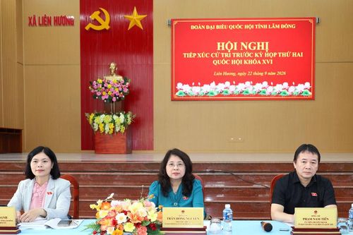 Đại biểu Quốc hội tỉnh Lâm Đồng tiếp xúc cử tri xã Liên Hương
