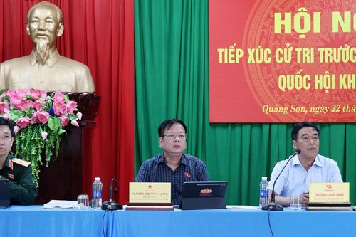 Cử tri xã Quảng Sơn mong sớm tháo gỡ vướng mắc về quy hoạch khoáng sản
