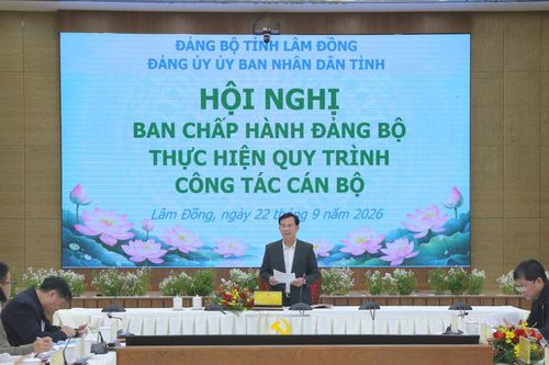 Đảng ủy UBND tỉnh Lâm Đồng thực hiện quy trình công tác cán bộ