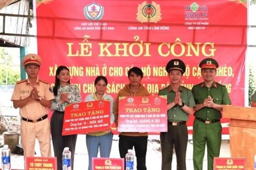 Công an Lâm Đồng khởi công xây dựng nhà ở cho hộ khó khăn