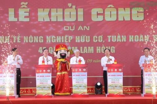 Khởi công Dự án tổ hợp kinh tế nông nghiệp hữu cơ, tuần hoàn, sinh thái 4F gần 1.300 tỷ đồng tại Hà Tĩnh